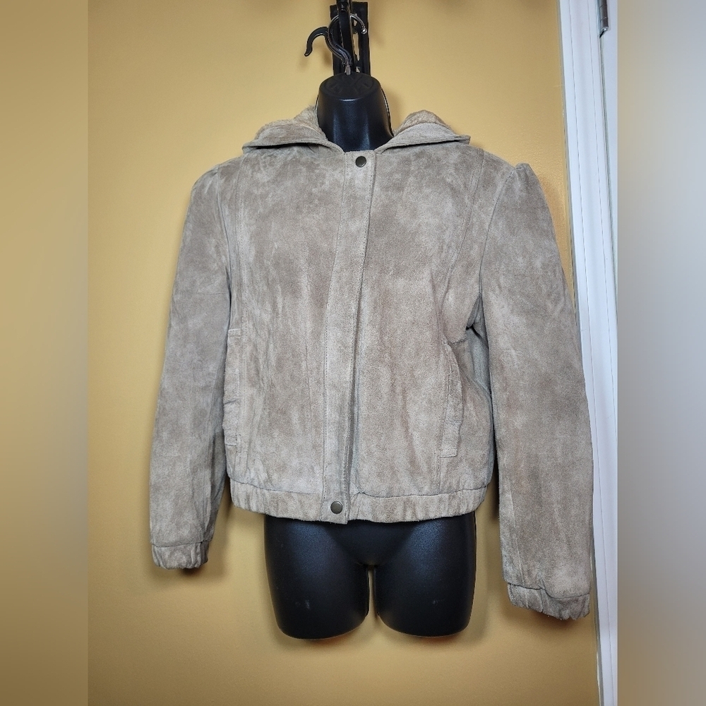 Vintage VTG Wilson Suede and Leather Jacket Made in Korea sz 12 Style 6697
